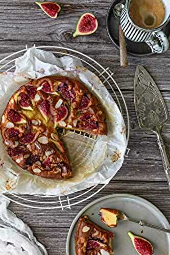 Fig clafoutis with anise and almonds