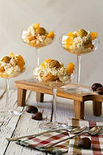 Chestnut mascarpone with citrus