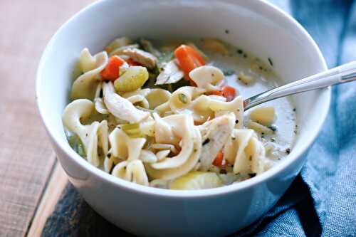 Chicken Noodle Soup with Sherry and Cream | Serving Tonight