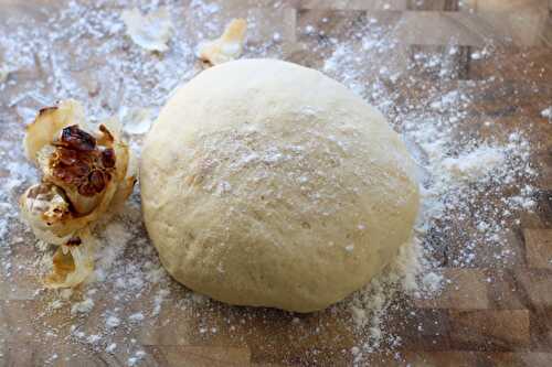 Roasted Garlic Pizza Dough | Serving Tonight
