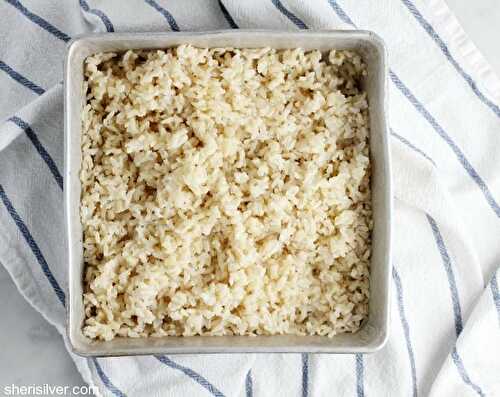 101: perfect rice - white or brown! | Sheri Silver - living a well-tended life... at any age