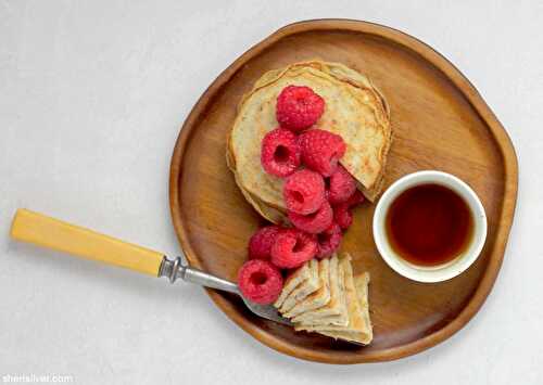 2-ingredient banana pancakes | Sheri Silver - living a well-tended life... at any age