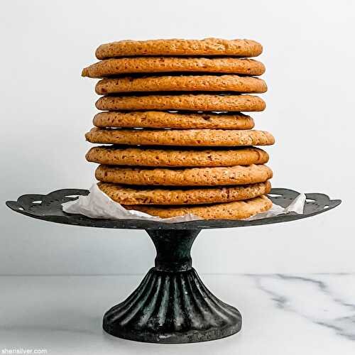 2-ingredient tahini maple cookies | Sheri Silver - living a well-tended life... at any age