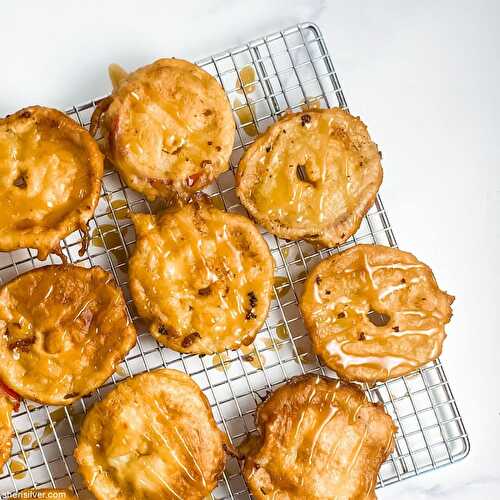 Apple "doughnuts" with honey glaze | Sheri Silver - living a well-tended life... at any age