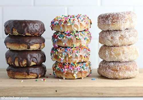 Baked doughnuts - three ways - to welcome the new year! | Sheri Silver - living a well-tended life... at any age