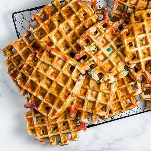 Birthday cake waffles | Sheri Silver - living a well-tended life... at any age