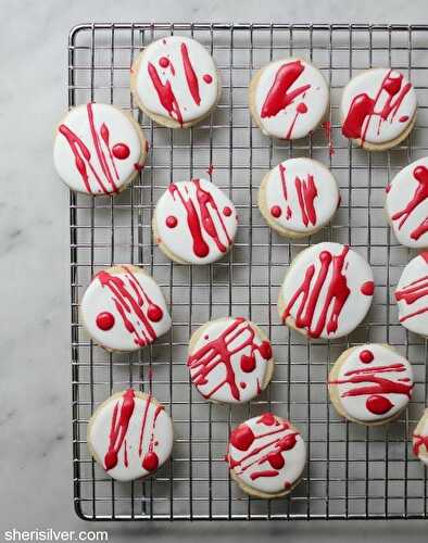 Blood splattered cookies