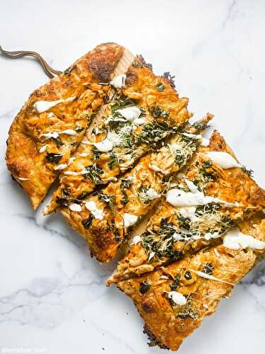 Buffalo chicken pizza | Sheri Silver - living a well-tended life... at any age