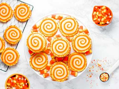Candy corn spiral cookies | Sheri Silver - living a well-tended life... at any age