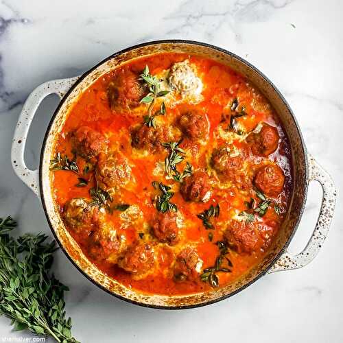 Cheesy baked meatballs | Sheri Silver - living a well-tended life... at any age