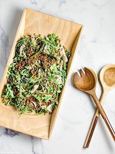 Chicken and crispy farro salad | Sheri Silver - living a well-tended life... at any age