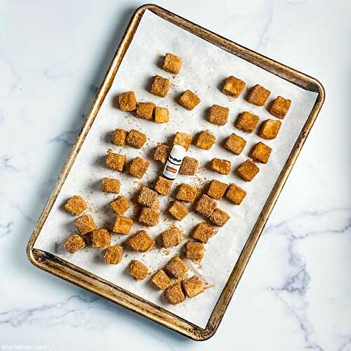 Cinnamon sugar cake croutons | Sheri Silver - living a well-tended life... at any age
