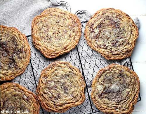 Cookie jar: pan banging chocolate chip cookies | Sheri Silver - living a well-tended life... at any age