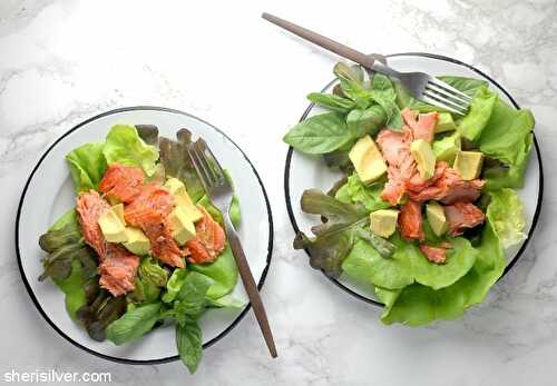Dinner irl: grilled salmon salad | Sheri Silver - living a well-tended life... at any age