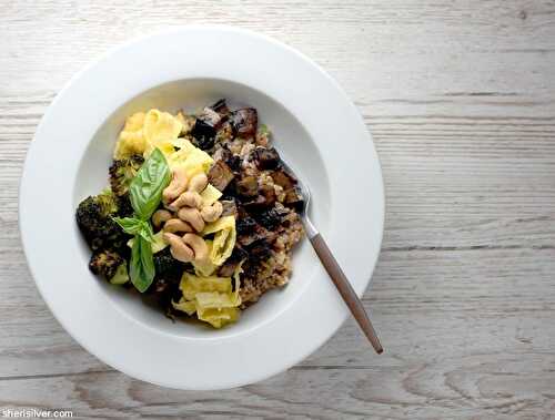 Dinner irl: mushroom and broccoli grain bowl | Sheri Silver - living a well-tended life... at any age