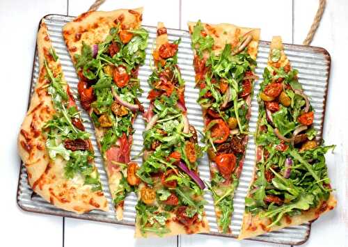Dinner irl: salad pizza | Sheri Silver - living a well-tended life... at any age
