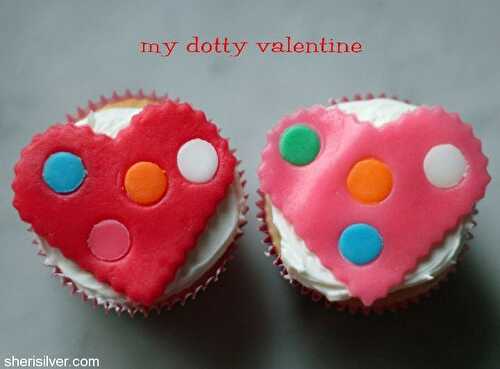 Dotty valentine cupcake toppers (from airheads!) | Sheri Silver - living a well-tended life... at any age