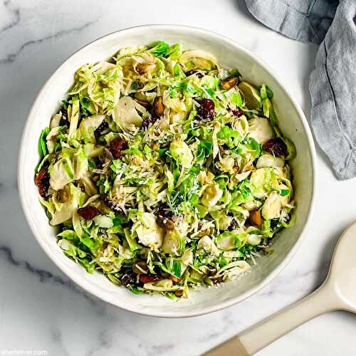 Easy brussels salad | Sheri Silver - living a well-tended life... at any age