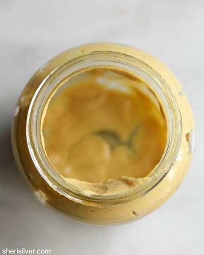 Favor-"ette": an empty mustard jar | Sheri Silver - living a well-tended life... at any age