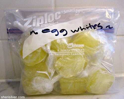 Freezing egg whites