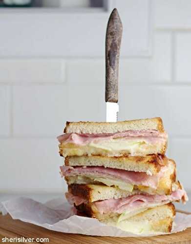 Grilled gouda with honey ham, apples & chutney mayo | Sheri Silver - living a well-tended life... at any age