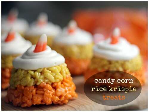 Halloween "in the house": candy corn rice krispie treats | Sheri Silver - living a well-tended life... at any age