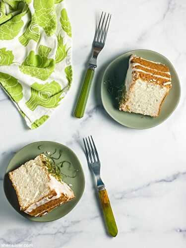 Lime glazed angel food cake | Sheri Silver - living a well-tended life... at any age