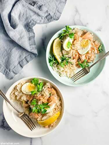 One pan salmon and rice | Sheri Silver - living a well-tended life... at any age