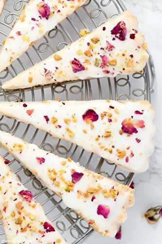 Pistachio rose shortbread | Sheri Silver - living a well-tended life... at any age