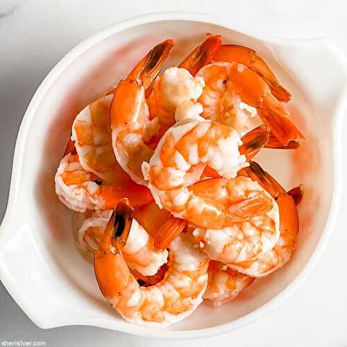 Poached shrimp | Sheri Silver - living a well-tended life... at any age