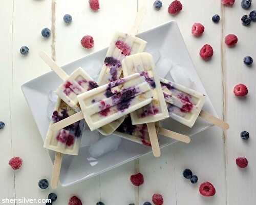 Pop! goes my summer: berry cheesecake pops | Sheri Silver - living a well-tended life... at any age