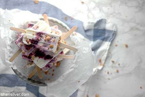 Pop! goes my summer: blueberry cobbler popsicles | Sheri Silver - living a well-tended life... at any age