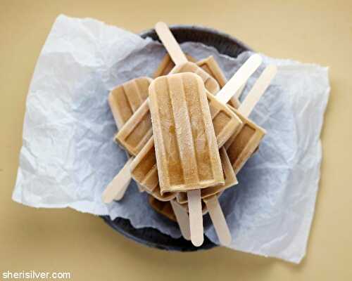 Pop! goes my summer: bourbon butterscotch latte pops | Sheri Silver - living a well-tended life... at any age