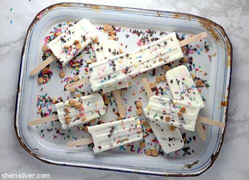 Pop! goes my summer: cake batter popsicles | Sheri Silver - living a well-tended life... at any age