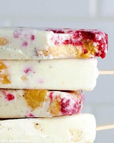 Pop! goes my summer: peach melba popsicles | Sheri Silver - living a well-tended life... at any age