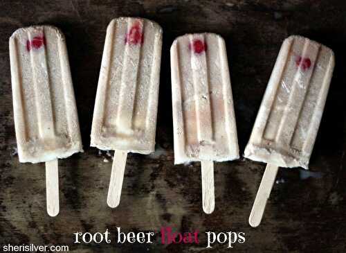 Root beer float popsicles