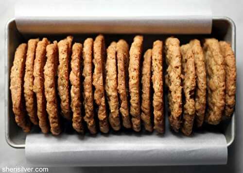 Salted oatmeal white chocolate cookies