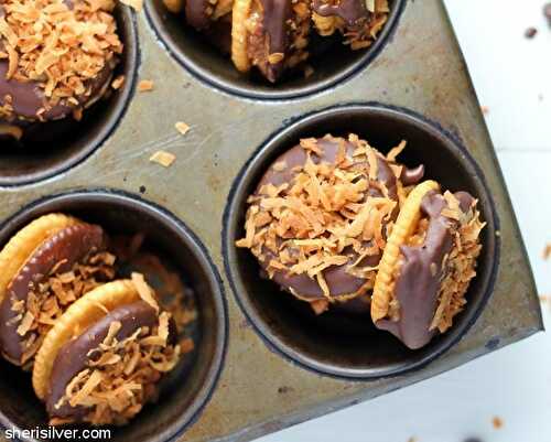 Samoa ritz cracker sandwiches | Sheri Silver - living a well-tended life... at any age