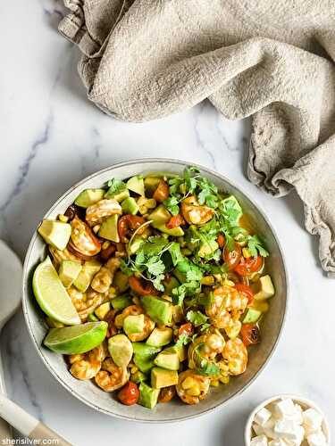Shrimp tomato corn salad | Sheri Silver - living a well-tended life... at any age