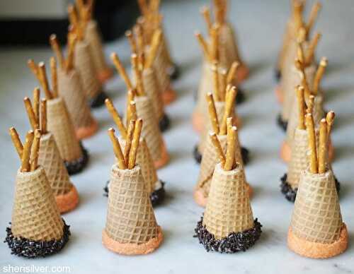 Tepee cupcake cones