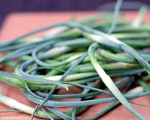 To market: garlic scapes | Sheri Silver - living a well-tended life... at any age