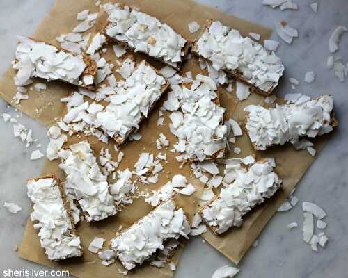 Toasted coconut bars