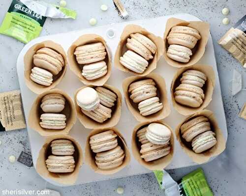 Vanilla chai and green tea macarons | Sheri Silver - living a well-tended life... at any age