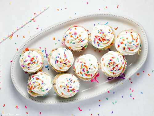 Vegan funfetti cupcakes | Sheri Silver - living a well-tended life... at any age