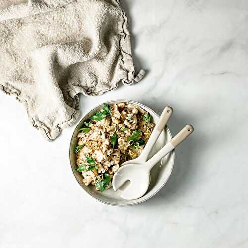 Roasted cauliflower salad