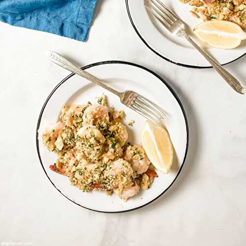 Ritz cracker baked shrimp