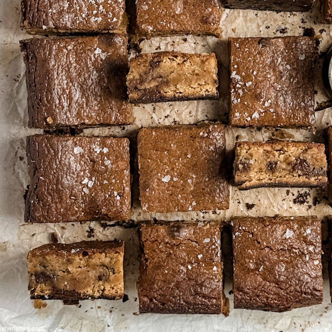 The best miso brown butter chocolate chunk blondies!