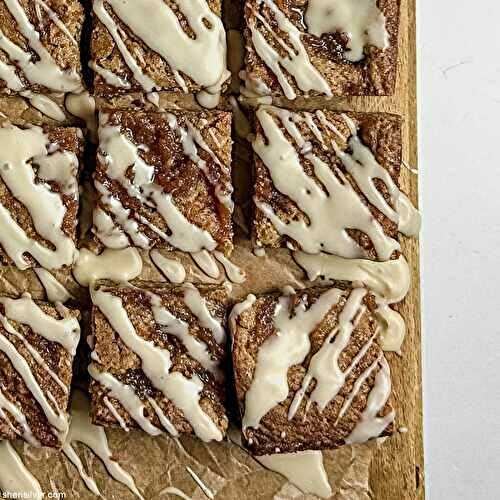 Apple butter bars with maple glaze