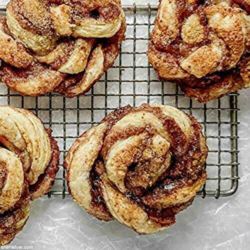 Easy puff pastry spirals!