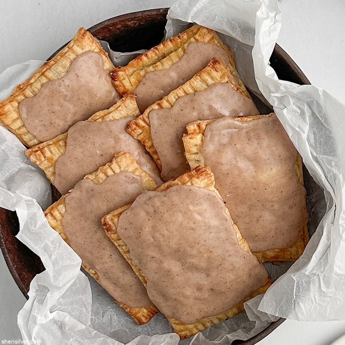 Homemade Apples & Honey Pop Tarts with Spiced Glaze